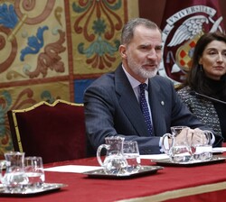 El Rey durante el cierre de sesión