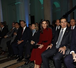 Doña Letizia momentos antes de la proyección del corto documental "Después de la lluvia"