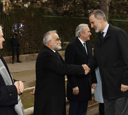 Su Majestad el Rey recibe el saludo de Justicia de Aragón, Javier Hernández Puértolas
