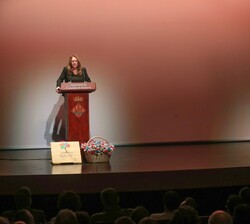 La presidenta del Consell Insular de Menorca, Susana Mora, durante su intervención