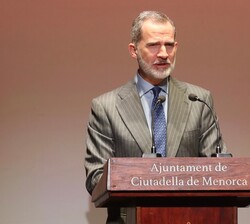 Su Majestad el Rey durante su intervención