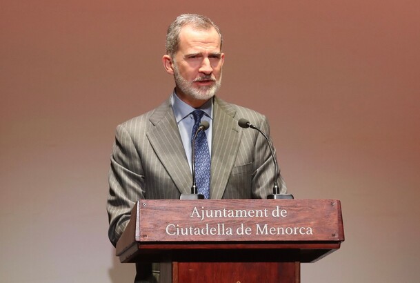 Su Majestad el Rey durante su intervención