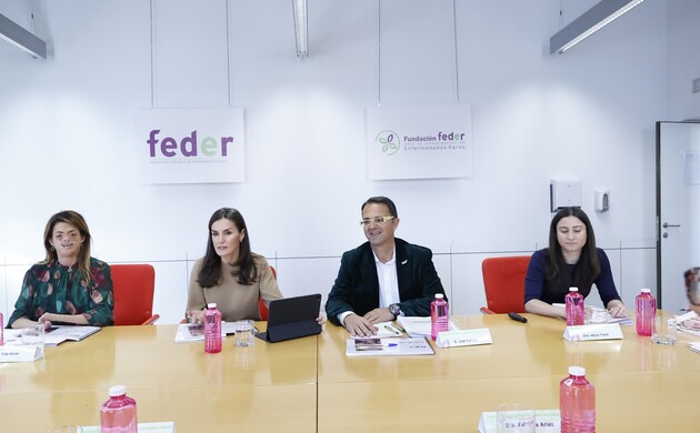 Doña Letizia preside la Reunión de trabajo anual de la Junta Directiva de la Federación Española de Enfermedades Raras (FEDER)