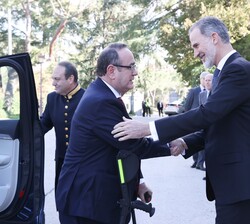 Su Majestad el Rey recibe al Presidente de la República de Guatemala, Alejandro Giammattei
