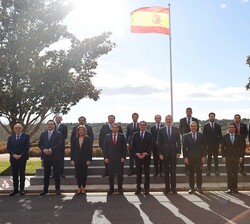 Su Majestad el Rey junto a la delegación empresarial mexicana que asistió a la audiencia