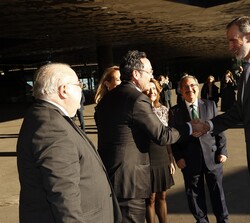 Su Majestad el Rey recibe el saludo del fiscal general del Estado, Álvaro García Ortíz