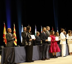 Su Majestad el Rey en el transcurso del acto de entrega de los despachos a los nuevos jueces de la LXXI promoción de la Carrera Judicial