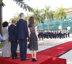 Recibimiento oficial de Sus Majestades los Reyes en el Palacio Presidencial