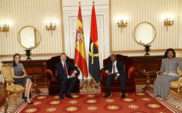 Encuentro de Sus Majestades los Reyes junto al Presidente de la República de Angola, João Manuel Gonçalves Lourenço y la Primera Dama, Ana Afonso Dias