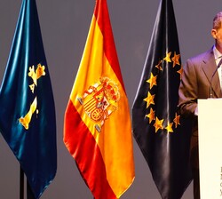 El Rey durante su intervención