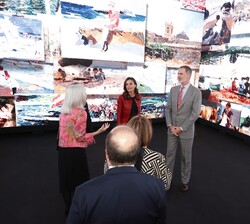 Recorrido de los Reyes por la exposición “Sorolla a través de la luz”