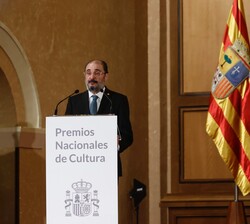 Intervención del presidente del Gobierno de Aragón, Francisco Javier Lambán