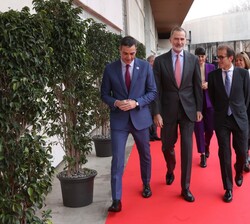 El Rey a su lleagada al “MWC Barcelona 2023”