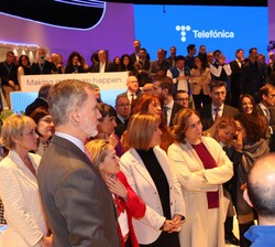 Don Felipe en la visita al “MWC Barcelona 2023” 