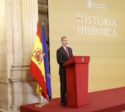Su Majestad el Rey durante su intervención