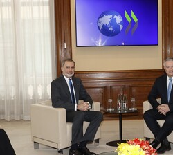 Encuentro de Su Majestad el Rey con el secretario general de la OCDE