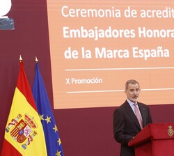 Don Felipe durante su intervención