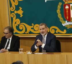 Su Majestad el Rey durante su intervención