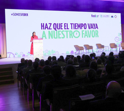Su Majestad la Reina durante su intervención en el acto con motivo del “Día Mundial de las Enfermedades Raras”