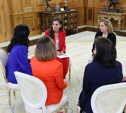 Desarrollo de la audiencia de la Reina a una representación del Consejo Editorial de “MagasIN”