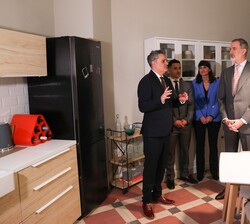Don Felipe en el Plató de grabación de la serie de Netflix “Élite”