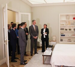 Su Majestad el Rey visita las instalaciones del ‘HUB’ audiovisual “Madrid Content City”