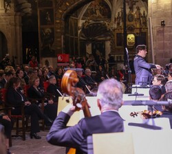 Su Majestad la Reina Doña Sofía durante el concierto