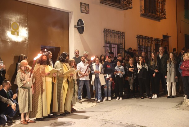 Los Reyes y las Infantas durante uno de los momentos de la representación