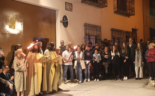 Los Reyes y las Infantas durante uno de los momentos de la representación