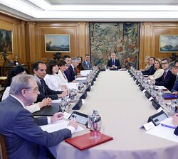 El Rey preside la reunión del Consejo de Seguridad Nacional