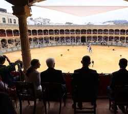 El Rey presencia la exhibición de la Escuela de Equitación de la Real Maestranza de Ronda