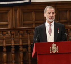 Su Majestad el Rey durante su intervención