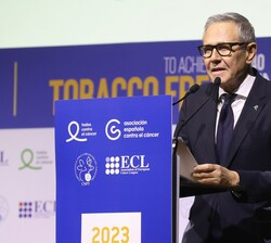 Intervención del presidente de la Asociación Española Contra el Cáncer, Ramón Reyes