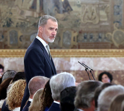 Su Majestad el Rey durante su intervención