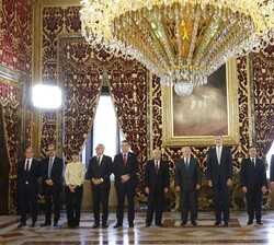 Fotografía de las delegaciones Española y Brasileña