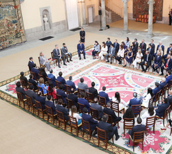 Vista general del Patio durante la audiencia a la XXV promoción del Cuerpo Superior de Sistemas y Tecnologías de la Información de la Administración d
