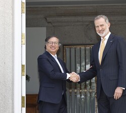 Don Felipe y el presidente Gustavo Petro