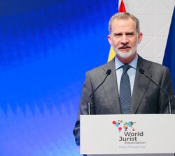 Su Majestad el Rey durante su intervención
