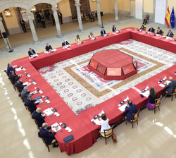 Vista general del Patio de los Austrias durante la reunión del Patronato de la Fundación Foro de Marcas Renombradas Españolas