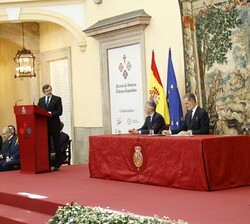 Intervención del decano-presidente del Real Consejo de las Órdenes Militares y presidente del Jurado, Pedro de Borbón-Dos Sicilias