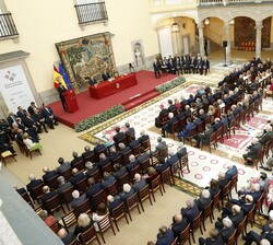 Acto de entrega de la V edición del Premio de Historia Órdenes Españolas, presidido por Su Majestad el Rey
