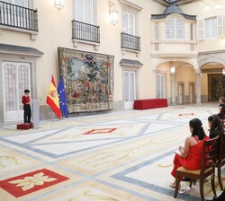 Palabras de agradecimiento de Darío Martínez Delgado, alumno ganador del primer premio de Educación Primaria, en representación de los alumnos partici