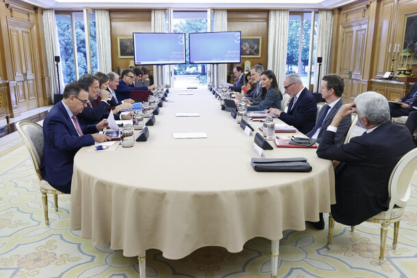 Reunión de la Comisión Delegada de la Fundación Princesa de Girona presidida por Sus Majestades los Reyes