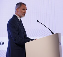 El Rey dirige unas palabras con motivo del acto de celebración del 45º aniversario del diario “Cinco Días”