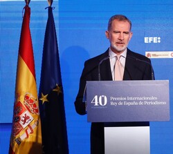 El Rey durante sus palabras