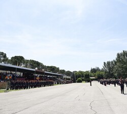 Inicio del desfile de la fuerza