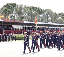 Desarrollo del desfile de la fuerza