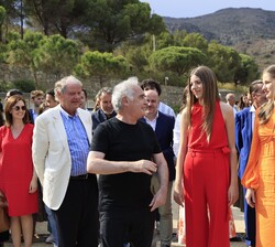 La Princesa y la Infanta Sofía conversan con Ferrán Adriá
