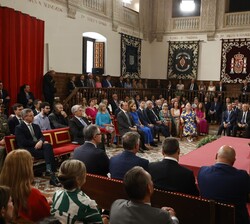 Vista general del Paraninfo durante la intervención de Su Majestad el Rey