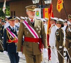 Su Majestad el Rey durante la revista